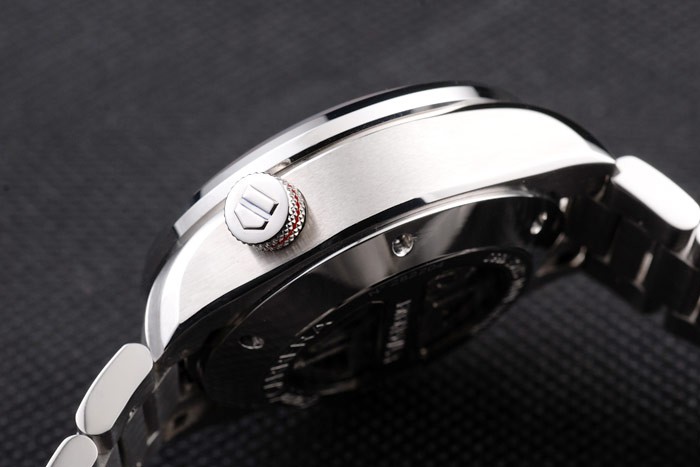 Tag Heuer Swiss Carrera Tachymeter Bezel Stainless Steel White Dial - Image 8