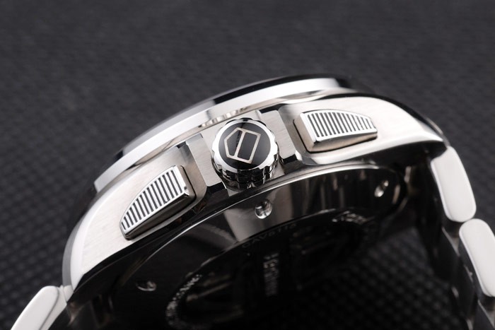 Tag Heuer Swiss Carrera Tachymeter Bezel Stainless Steel White Dial - Image 9
