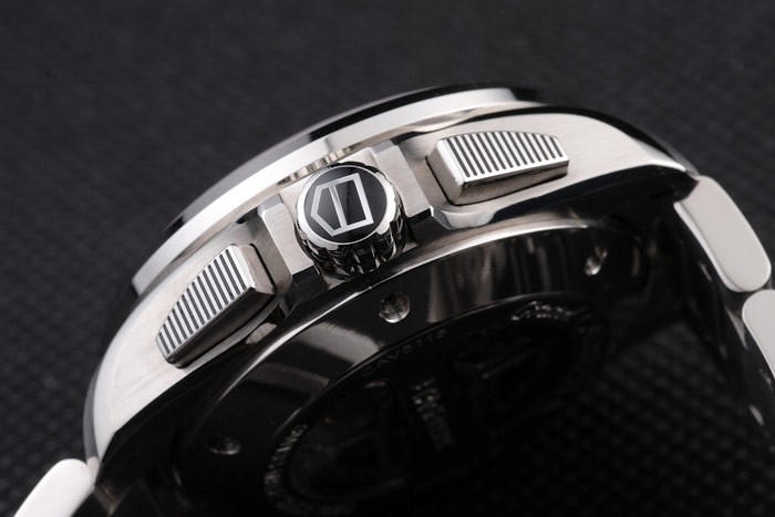 Tag Heuer Swiss Carrera Tachymeter Bezel Stainless Steel Black Dial - Image 10