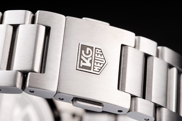 Tag Heuer Swiss Carrera Tachymeter Bezel Stainless Steel Black Dial - Image 6