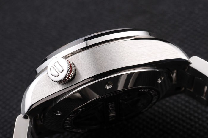 Tag Heuer Swiss Carrera Tachymeter Bezel Stainless Steel Black Dial - Image 9