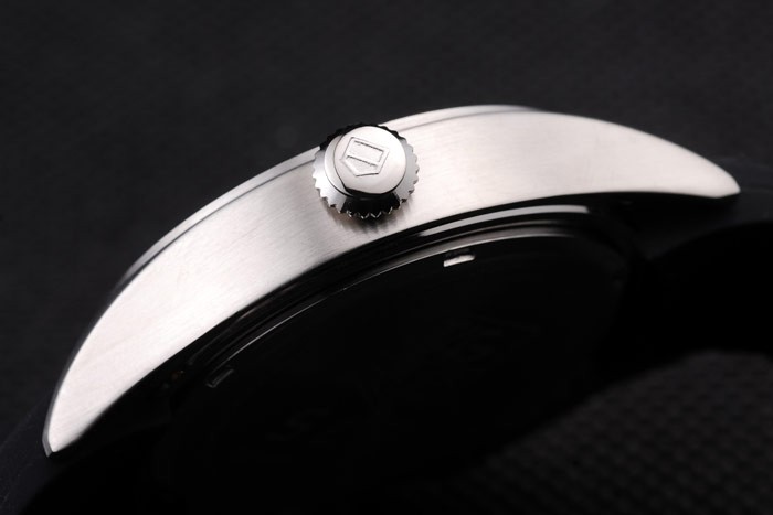 Tag Heuer SLR Tachymeter Bezel Black Dial Black Rubber Strap Tourbillon - Image 8