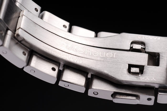 Tag Heuer SLR Polished Stainless Steel Case Black Dial Stainless Steel Strap - Image 5