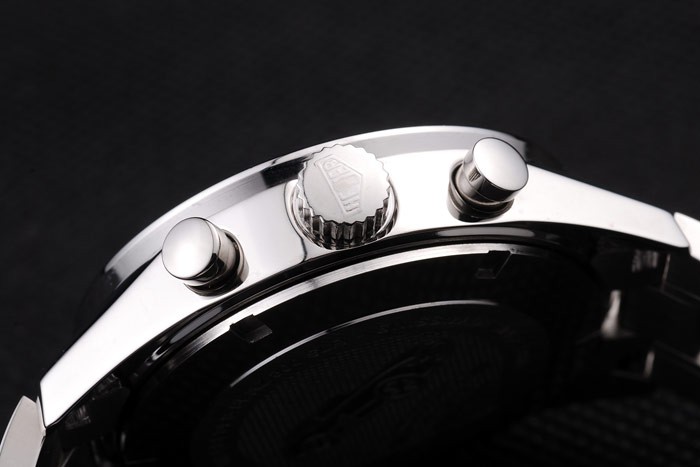 Tag Heuer SLR Polished Stainless Steel Case Black Dial Stainless Steel Strap - Image 7