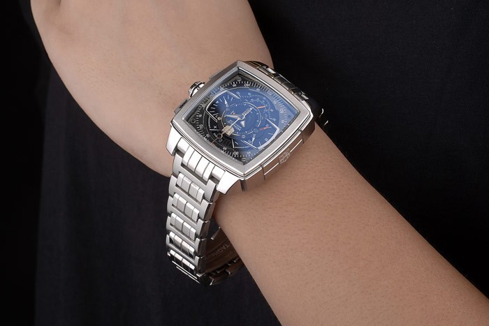 Tag Heuer Monaco Mikrograph Stainless Steel Strap Black Dial 7922 - Image 2