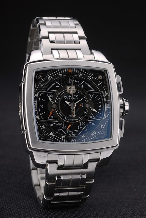 Tag Heuer Monaco Mikrograph Stainless Steel Strap Black Dial 7922 - Image 3