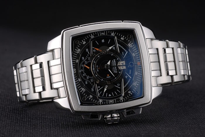 Tag Heuer Monaco Mikrograph Stainless Steel Strap Black Dial 7922 - Image 4