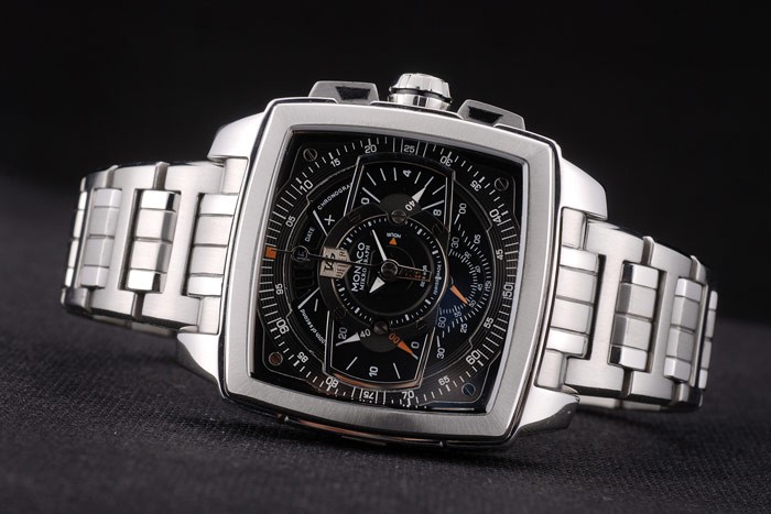 Tag Heuer Monaco Mikrograph Stainless Steel Strap Black Dial 7922 - Image 5