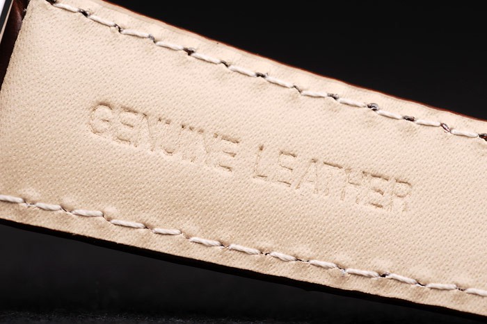 Tag Heuer Monaco Brushed Stainless Steel Case White Dial Brown Leather Strap - Image 7