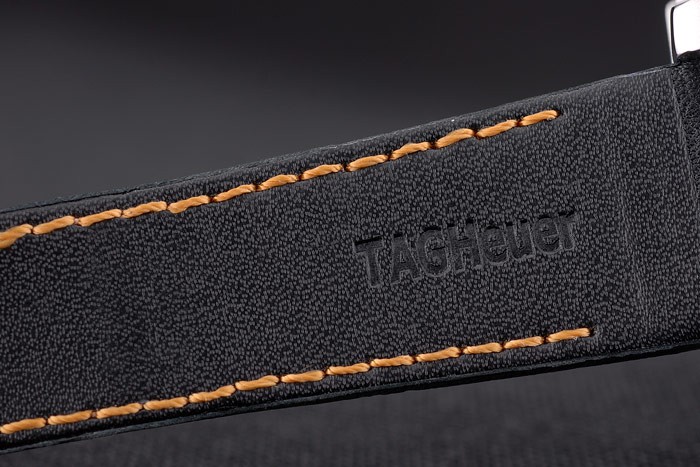 Tag Heuer Monaco Mikrograph Black Leather Strap Black Dial 7923 - Image 11