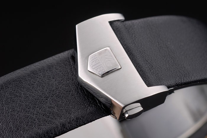 Tag Heuer Monaco Mikrograph Black Leather Strap Black Dial 7923 - Image 8