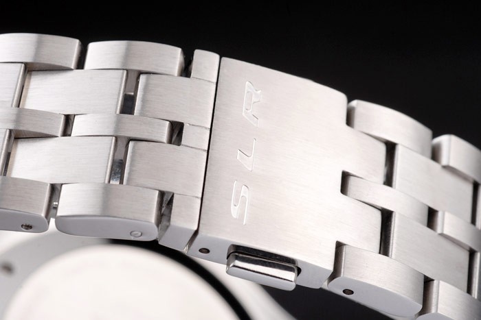 Tag Heuer Swiss SLR Tachymeter Bezel Stainless Steel White Dial - Image 5