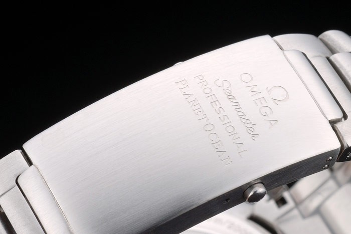 Omega Seamaster Planet Ocean Blue Tachymeter Blue Dial Stainless Steel Strap 80239 - Image 4