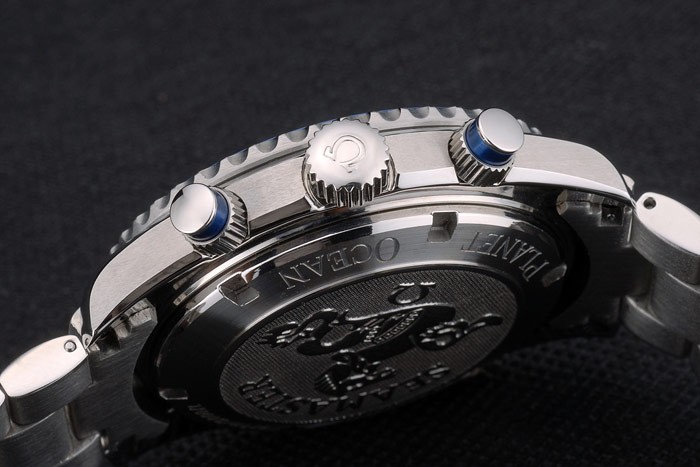 Omega Seamaster Planet Ocean Blue Tachymeter Blue Dial Stainless Steel Strap 80239 - Image 7