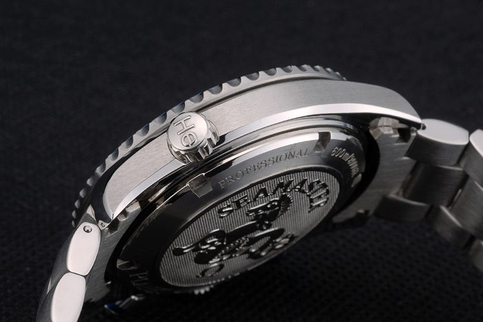 Omega Seamaster Planet Ocean Blue Tachymeter Blue Dial Stainless Steel Strap 80239 - Image 8