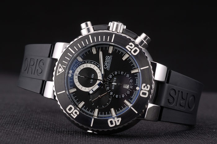 Oris Limited Edition Carlos Coste Black Rubber Strap 7893 - Image 4