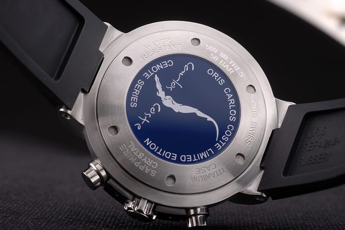 Oris Limited Edition Carlos Coste Black Rubber Strap 7893 - Image 7