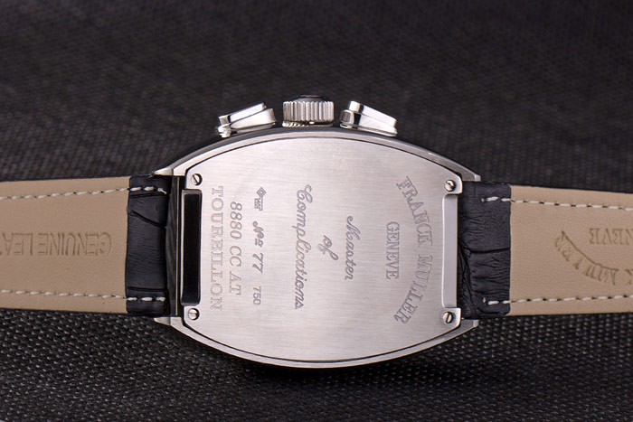 Franck Muller Casablanca Black Croco Leather Strap Tourbillon 80282 - Image 10