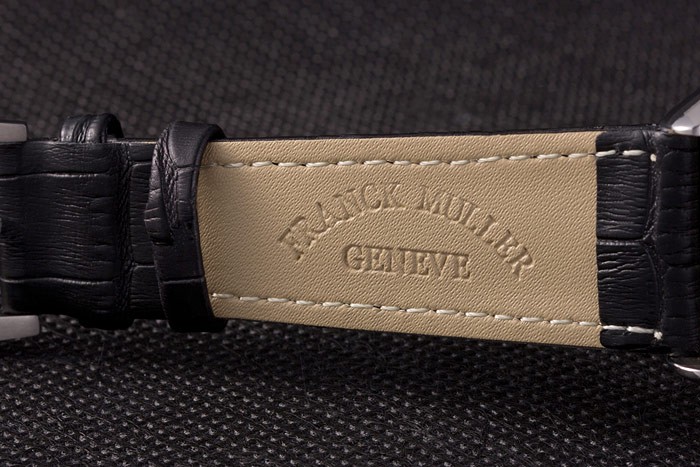 Franck Muller Casablanca Black Croco Leather Strap White Dial 80280 - Image 8