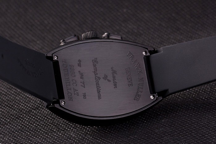 Franck Muller Casablanca Black Rubber Strap Black Dial 80284 - Image 7