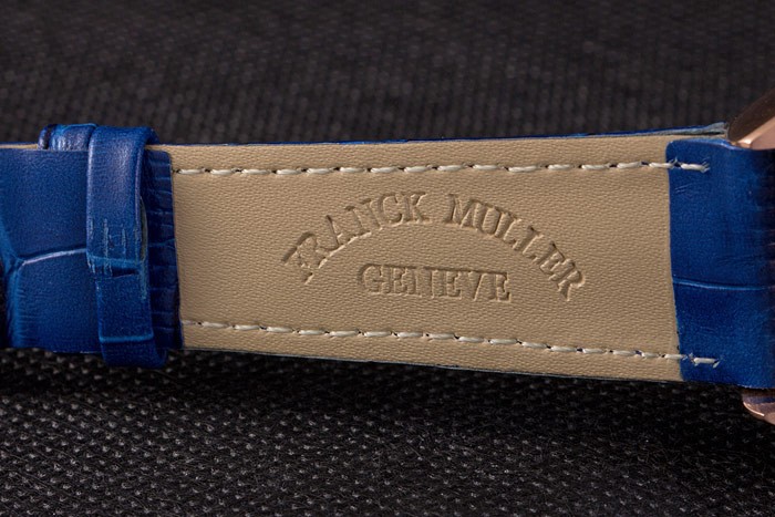 Franck Muller Casablanca Blue Croco Leather Strap Blue Dial 80278 - Image 8