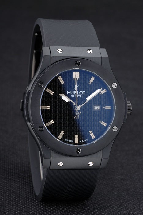 Hublot Big Bang Black Rubber Strap Black Checkered Dial 80193 - Image 2