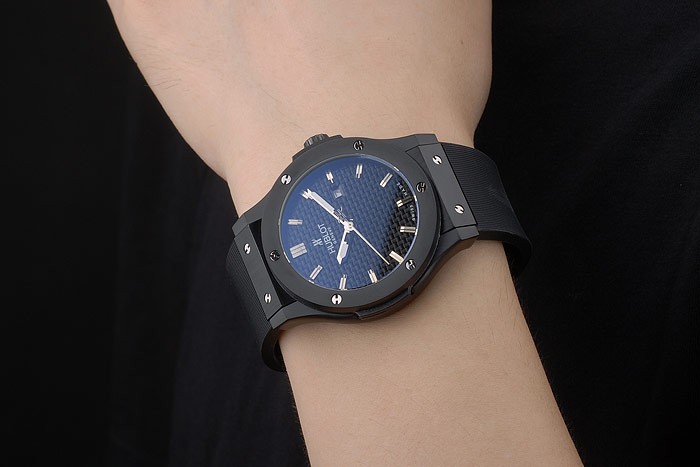 Hublot Big Bang Black Rubber Strap Black Checkered Dial 80193 - Image 9