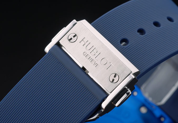 Hublot Big Bang Blue Rubber Strap Blue Checkered Dial 80198 - Image 5