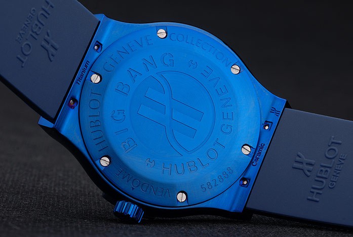 Hublot Big Bang Blue Rubber Strap Blue Checkered Dial 80198 - Image 7