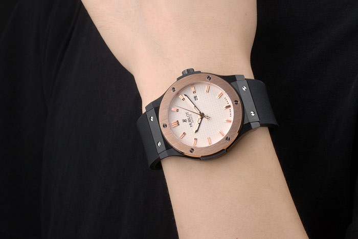 Hublot Big Bang Black Rubber Strap Beige Dial 80200 - Image 9