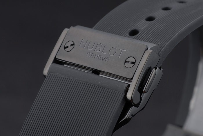 Hublot Big Bang Black Rubber Strap White Checkered Dial 80201 - Image 5