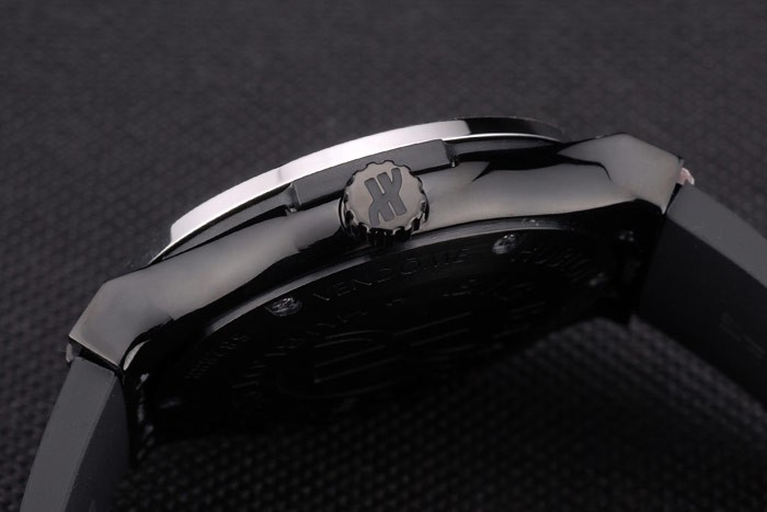 Hublot Big Bang Black Rubber Strap White Checkered Dial 80201 - Image 8