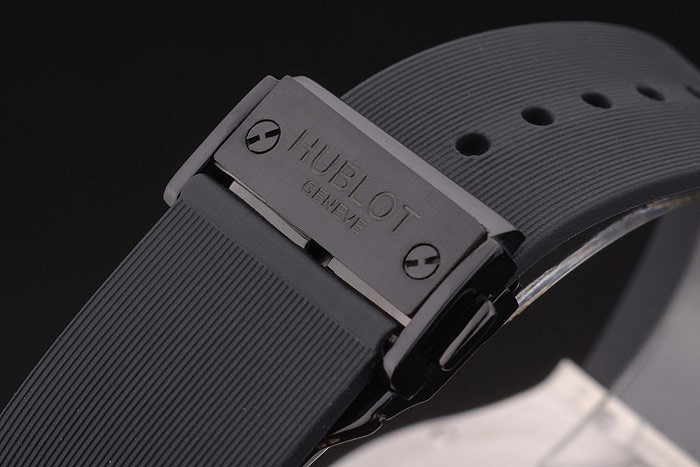 Hublot Big Bang Black Rubber Strap Black Dial Green Pointers 80194 - Image 5