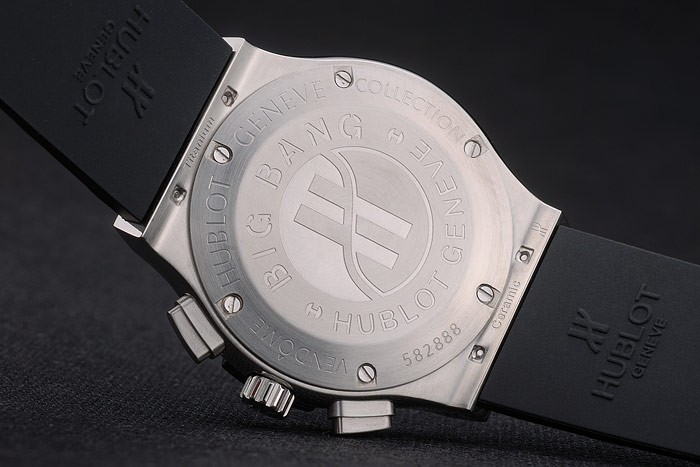 Hublot Big Bang Black Rubber Strap Black Dial Green Pointers 80194 - Image 7