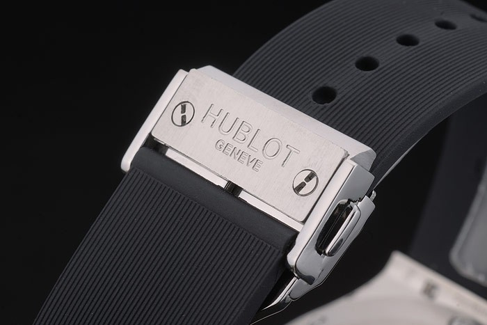Hublot Big Bang Black Rubber Strap White Checkered Dial 80196 - Image 5