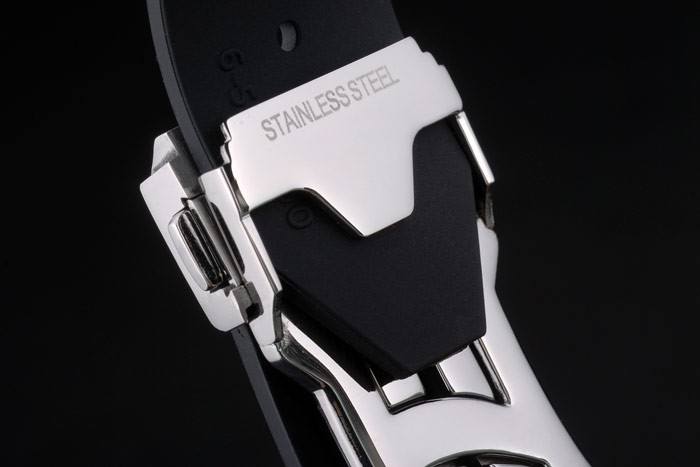 Hublot Big Bang Black Rubber Strap White Checkered Dial 80196 - Image 6