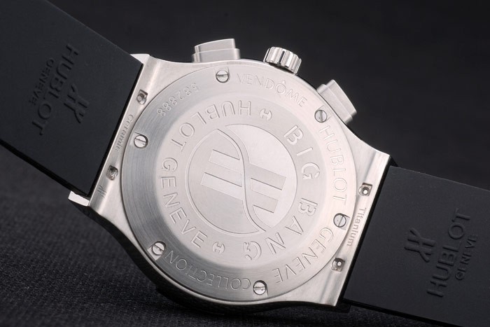 Hublot Big Bang Black Rubber Strap Blue Checkered Dial 80199 - Image 7