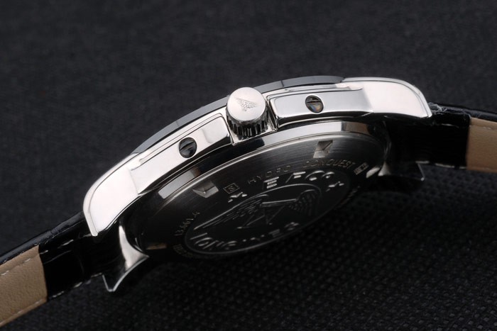 Longines HydroConquest Black Leather Strap Black Ceramic Tachymeter Black Dial 80225 - Image 10