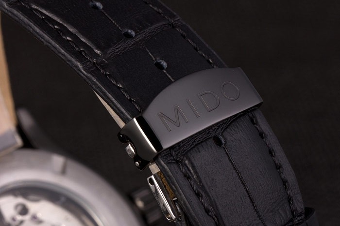 Mido Multifort Black Croco Leather Strap Black-Silver Dial 80296 - Image 8