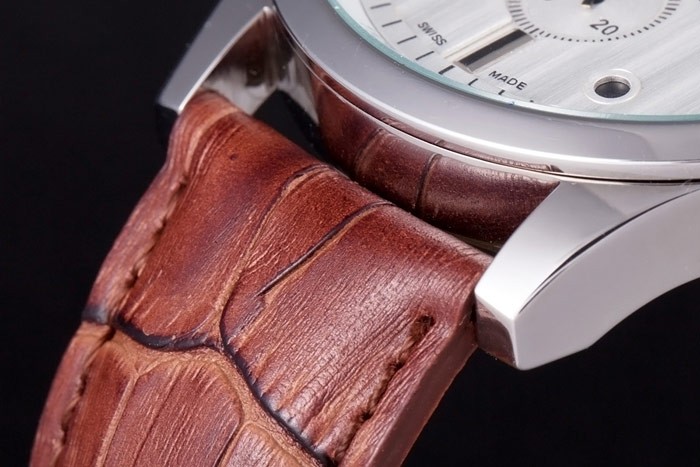 Mido Multifort Brown Croco Leather Strap White Dial 80286 - Image 6