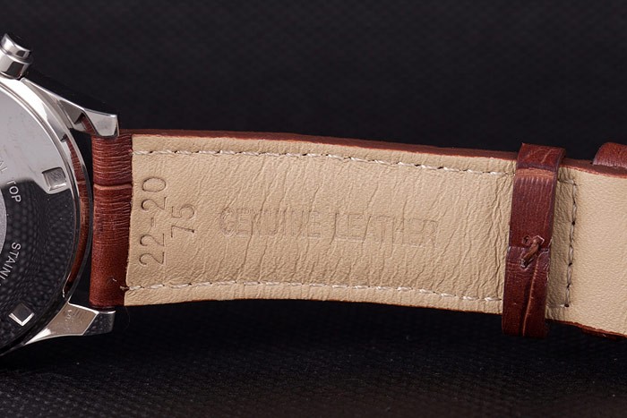 Mido Multifort Brown Croco Leather Strap White Dial 80286 - Image 7