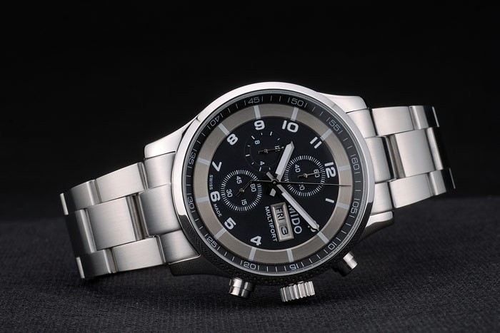 Mido Multifort Stainless Steel Bezel Black Dial 80281 - Image 3