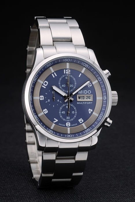 Mido Multifort Stainless Steel Bezel Navy Dial 80282 - Image 2