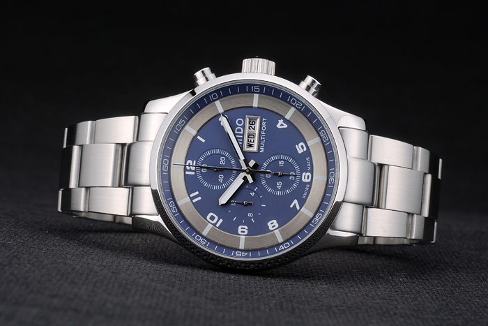 Mido Multifort Stainless Steel Bezel Navy Dial 80282 - Image 4