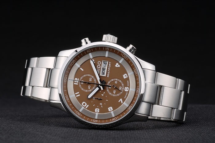 Mido Multifort Stainless Steel Bezel Brown Dial 80283 - Image 4