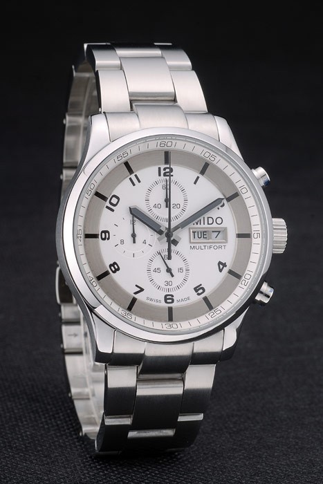 Mido Multifort Stainless Steel Bezel White Dial 80284 - Image 2