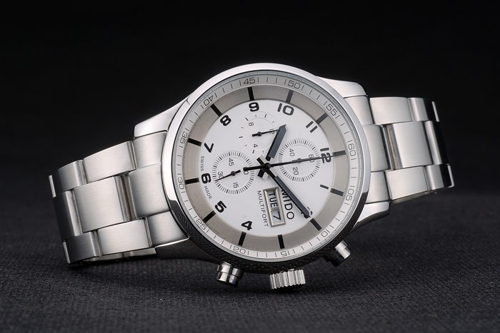 Mido Multifort Stainless Steel Bezel White Dial 80284 - Image 3