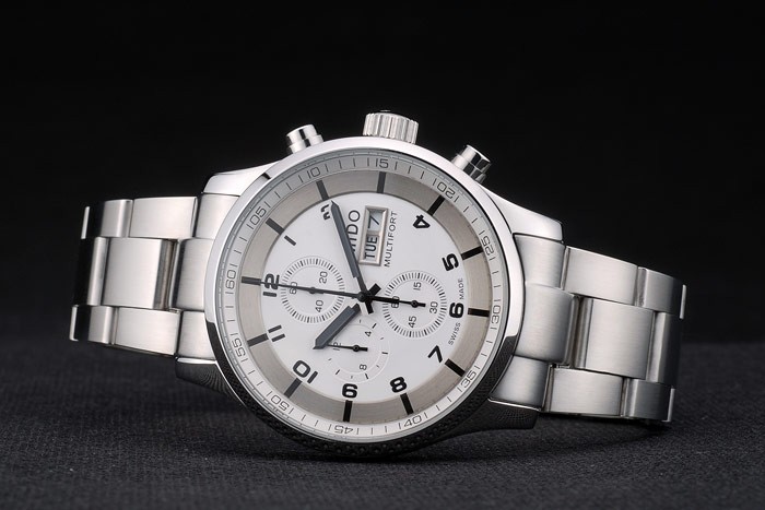 Mido Multifort Stainless Steel Bezel White Dial 80284 - Image 4