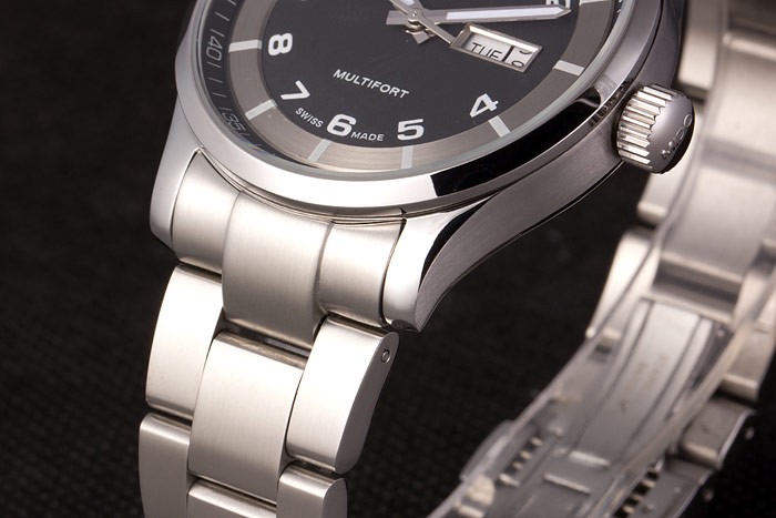 Mido Multifort Stainless Steel Strap Black-Silver Dial 80294 - Image 6