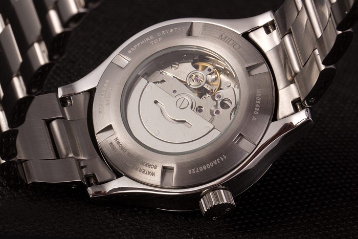 Mido Multifort Stainless Steel Strap Black-Silver Dial 80294 - Image 8